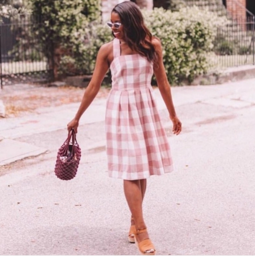 NWT Gal meets glam Polly gingham plaid dress